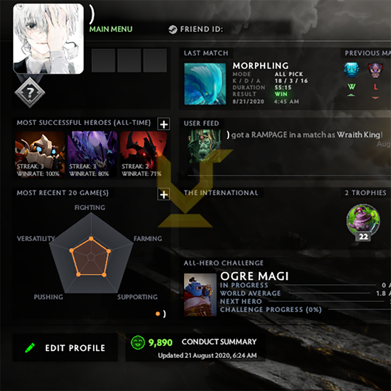 Uncalibrated | MMR: TBD - Behavior: 9890