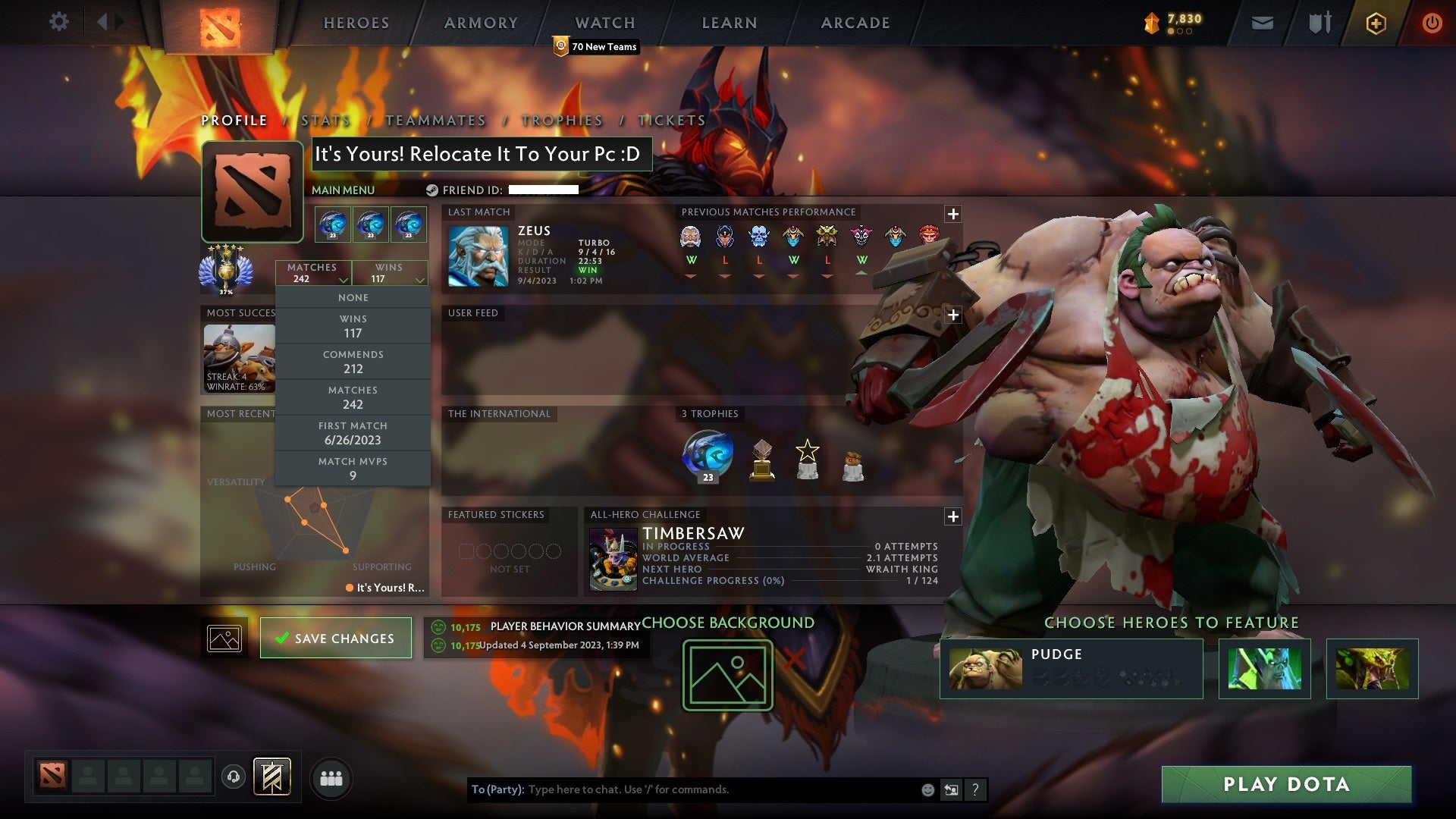 Divine V | MMR: 5495 - Behavior: 10175 - Communication: 10175