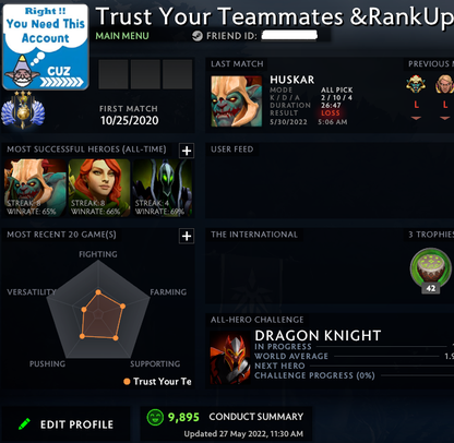 Divine III | MMR: 4960 - Behavior: 9895