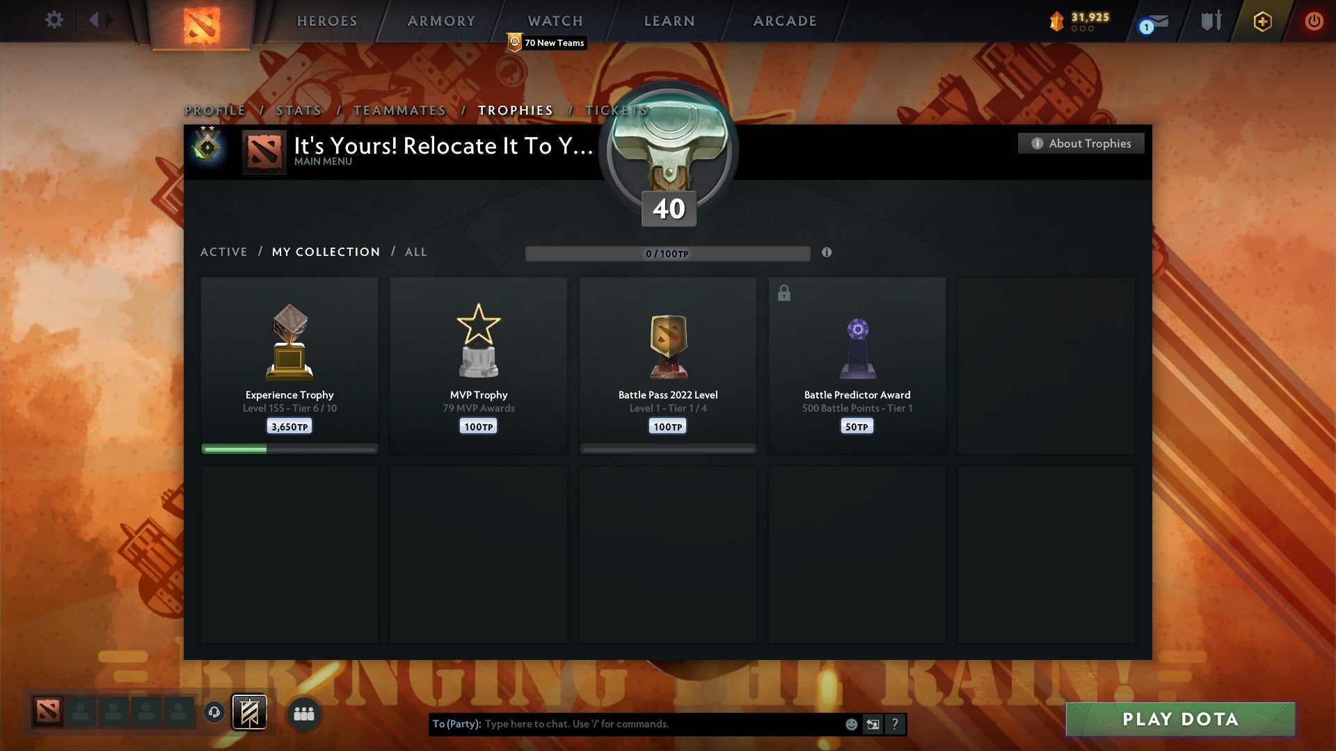 Herald II | MMR: 1 - Behavior: 10025 - Communication: 10025
