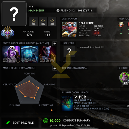 Ancient III | MMR: 4210 - Behavior: 10000