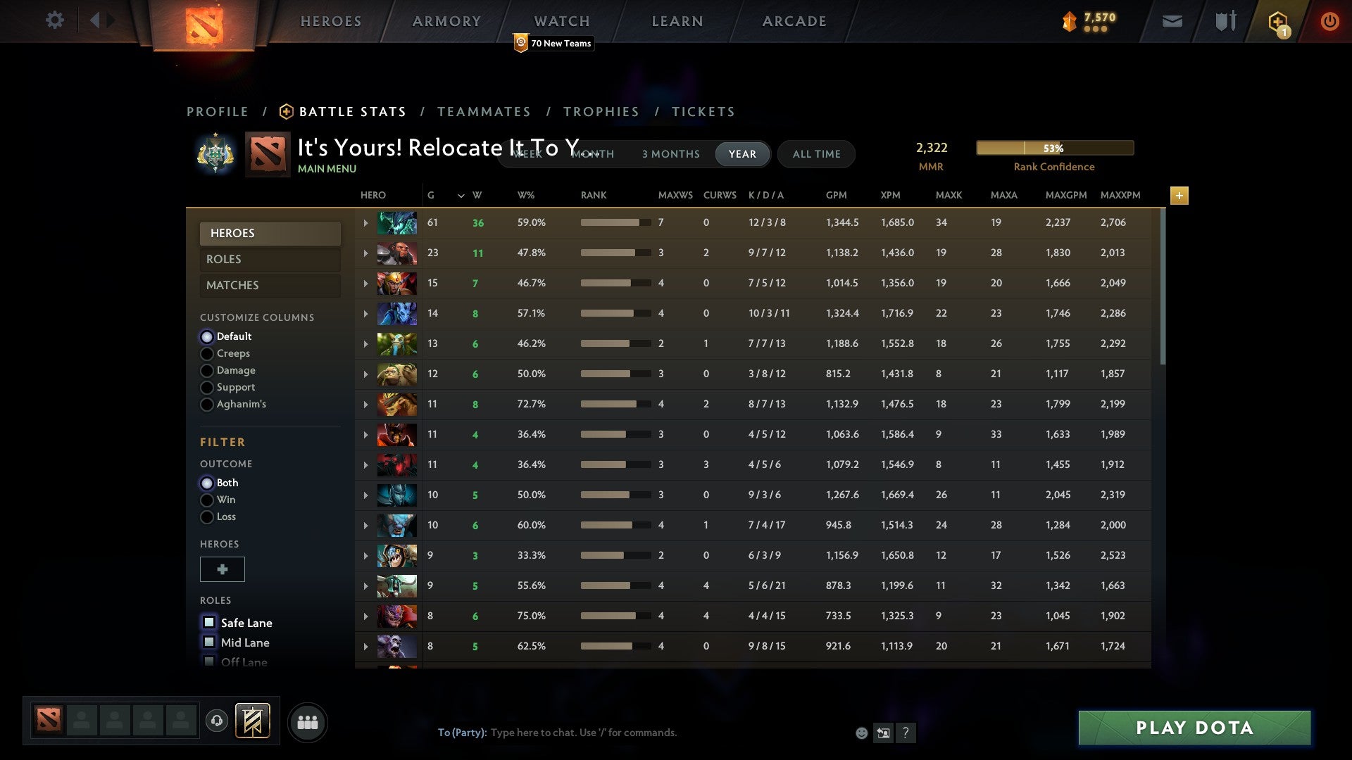 Archon I | MMR: 2322 - Behavior: 12000 - Communication: 12000