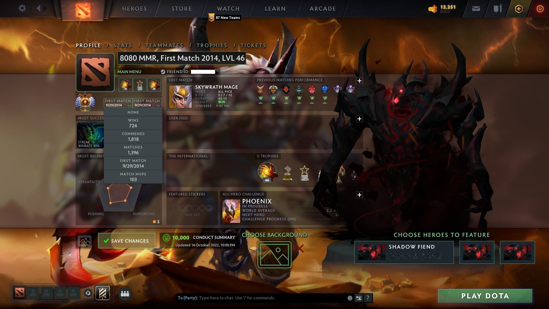 Immortal | MMR: 8080 - Behavior: 10000