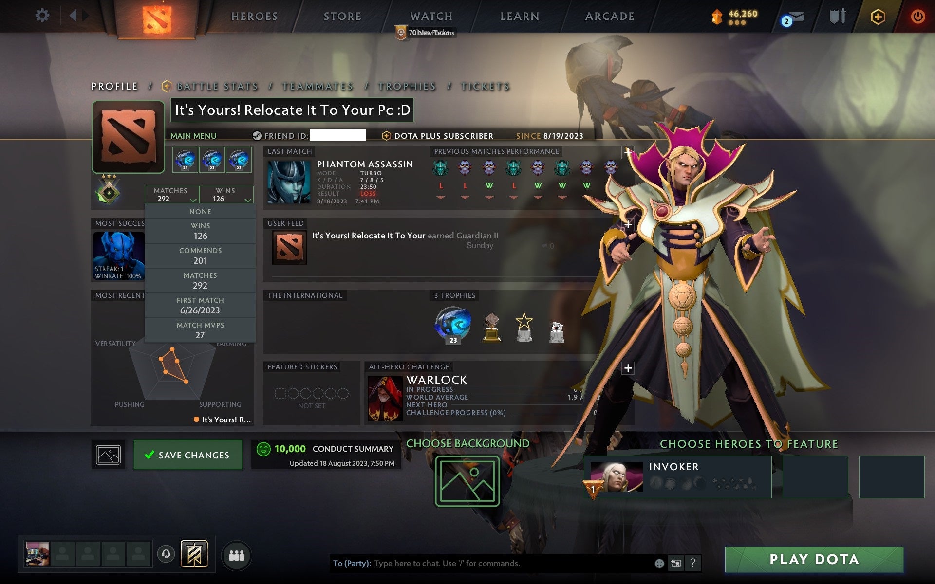 Herald III | MMR: 264 - Behavior: 10000