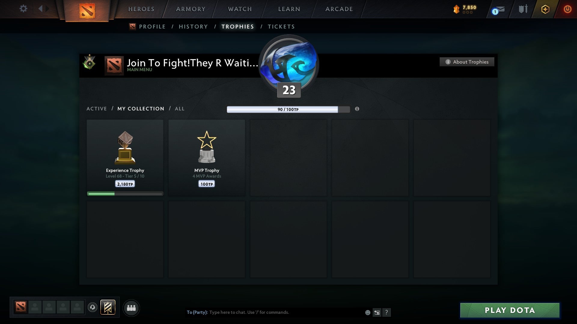 Herald I | MMR: 1 - Behavior: 9423 - Communication: 9408