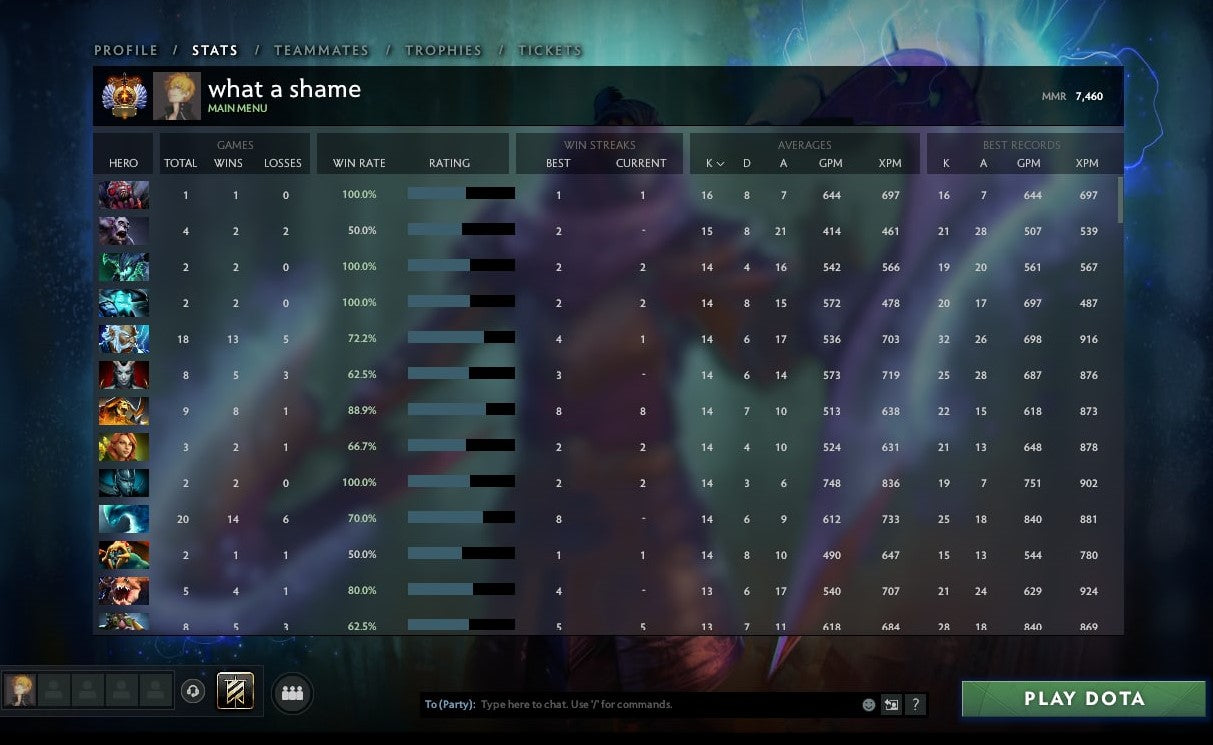 Immortel [Classement] | MMR : 7460 - Comportement : 10000 