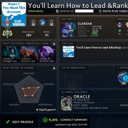 Archon III | MMR: 2620 - Behavior: 9495