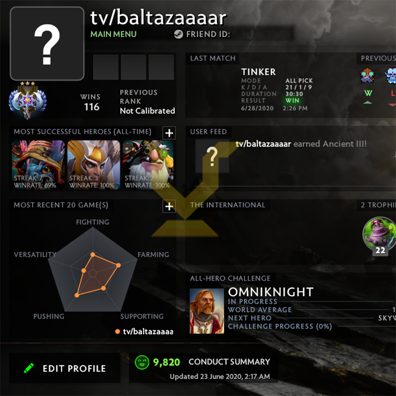 Ancient III | MMR: 4220 - Behavior: 9820
