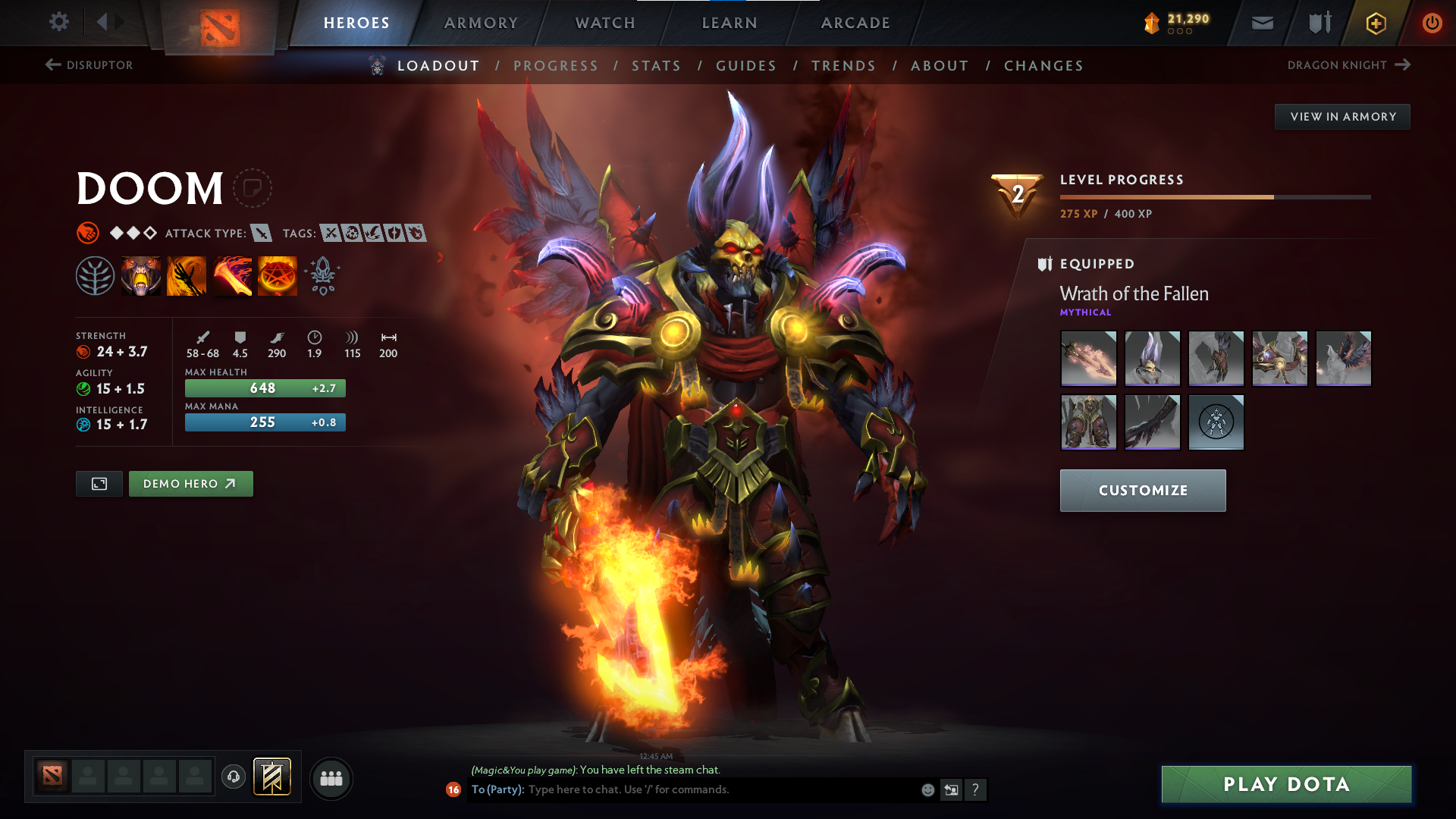 Legend III | MMR: 3411 - Behavior: 10258 - Communication: 10258