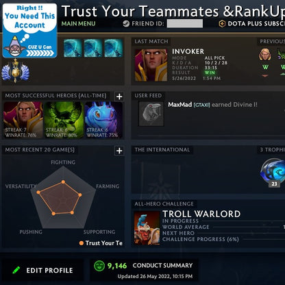 Divin I | MMR : 4660 - Comportement : 9146 