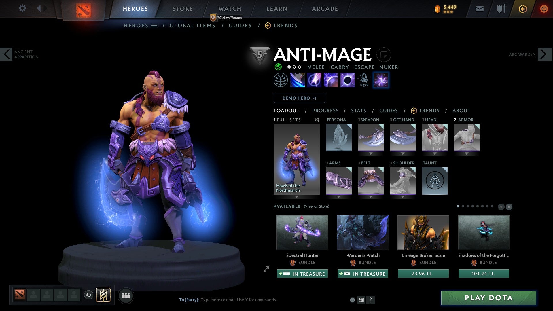 Ancient V | MMR: 4505 - Behavior: 10000
