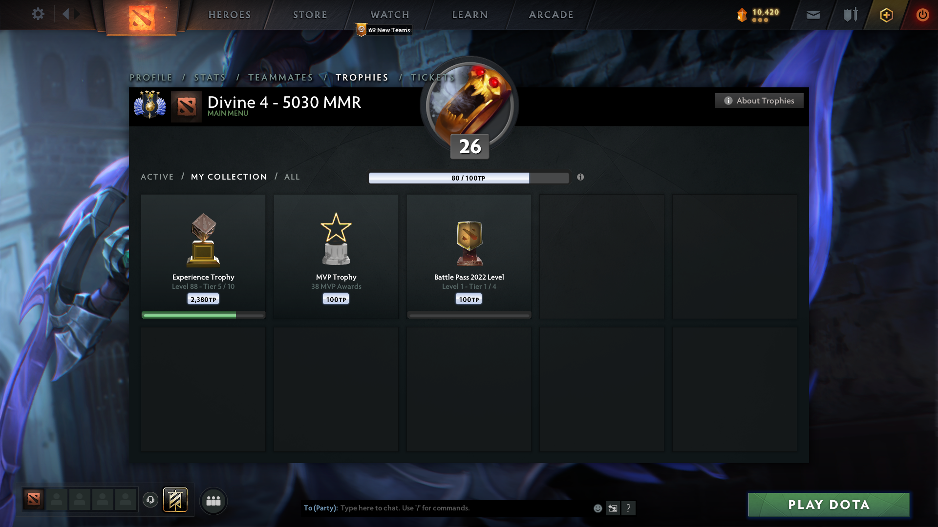 Divine IV | MMR: 5030 - Behavior: 9865