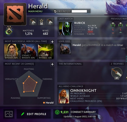 Héraut II | MMR : 100 - Comportement : 9531 