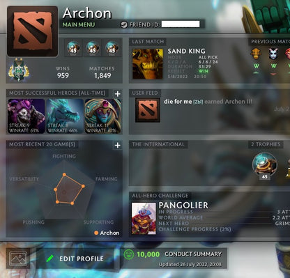 Archon II | MMR: 2490 - Behavior: 10000