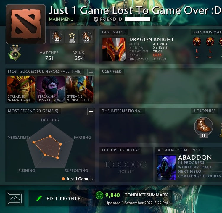 Héraut II | MMR : 10 - Comportement : 9840 