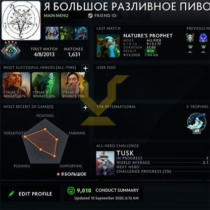 Crusader IV | MMR: 2010 - Behavior : 9010