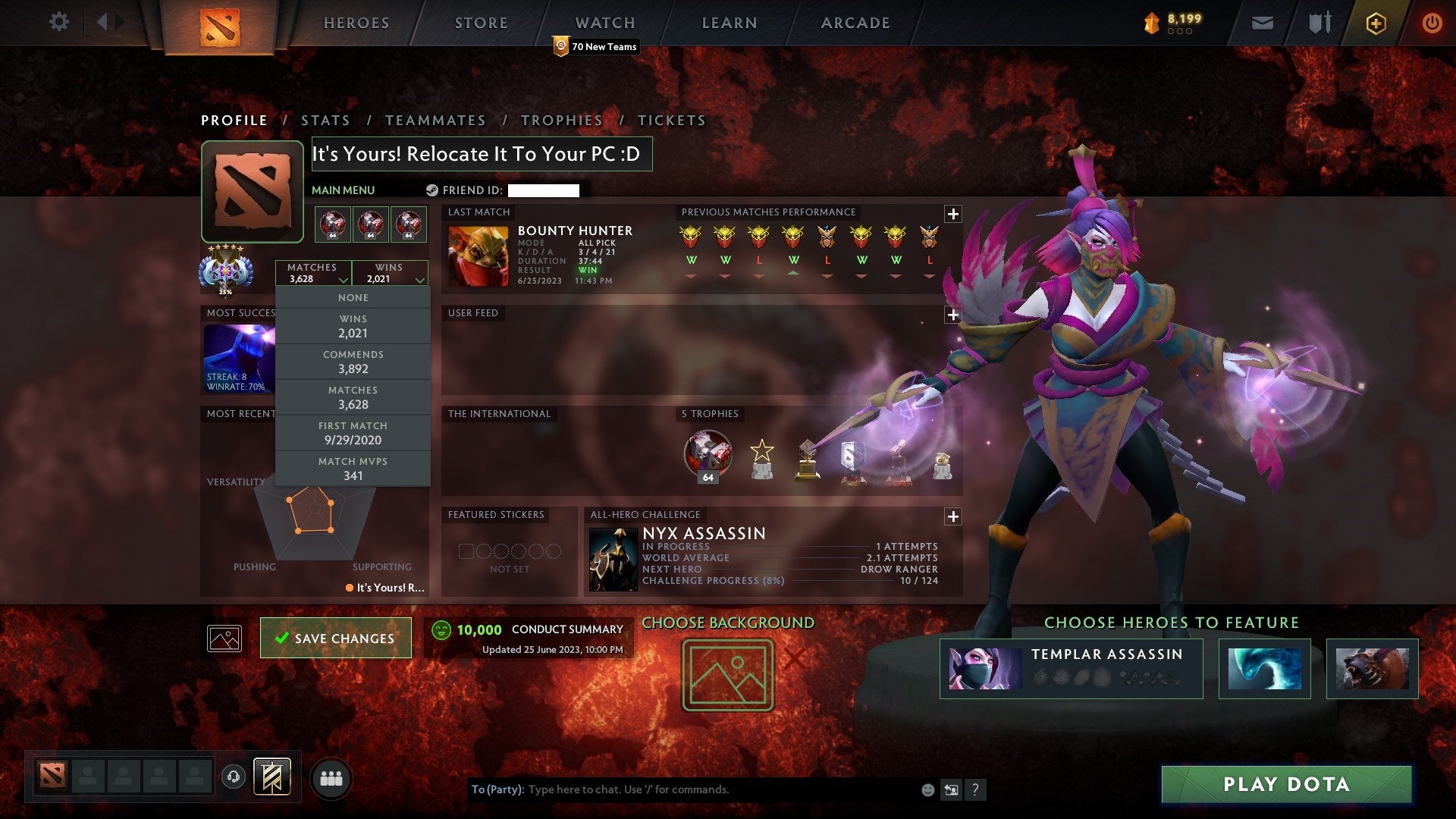 Ancient V | MMR: 4505 - Behavior: 10000