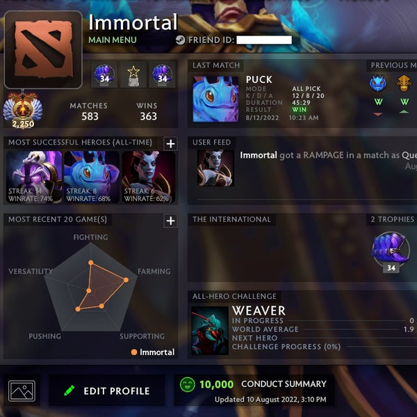 Immortal Leaderboards has been updated from Top 5000 --> Top 25000 : r/DotA2