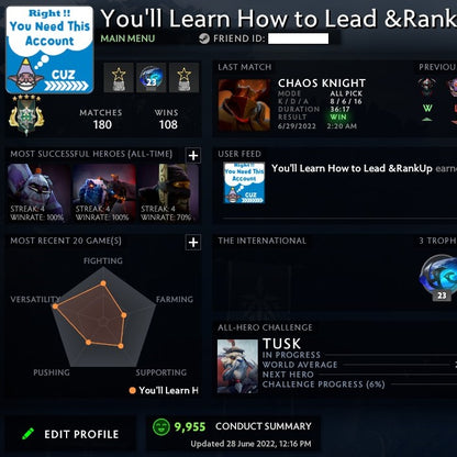 Archon V | MMR: 2980 - Behavior: 9955