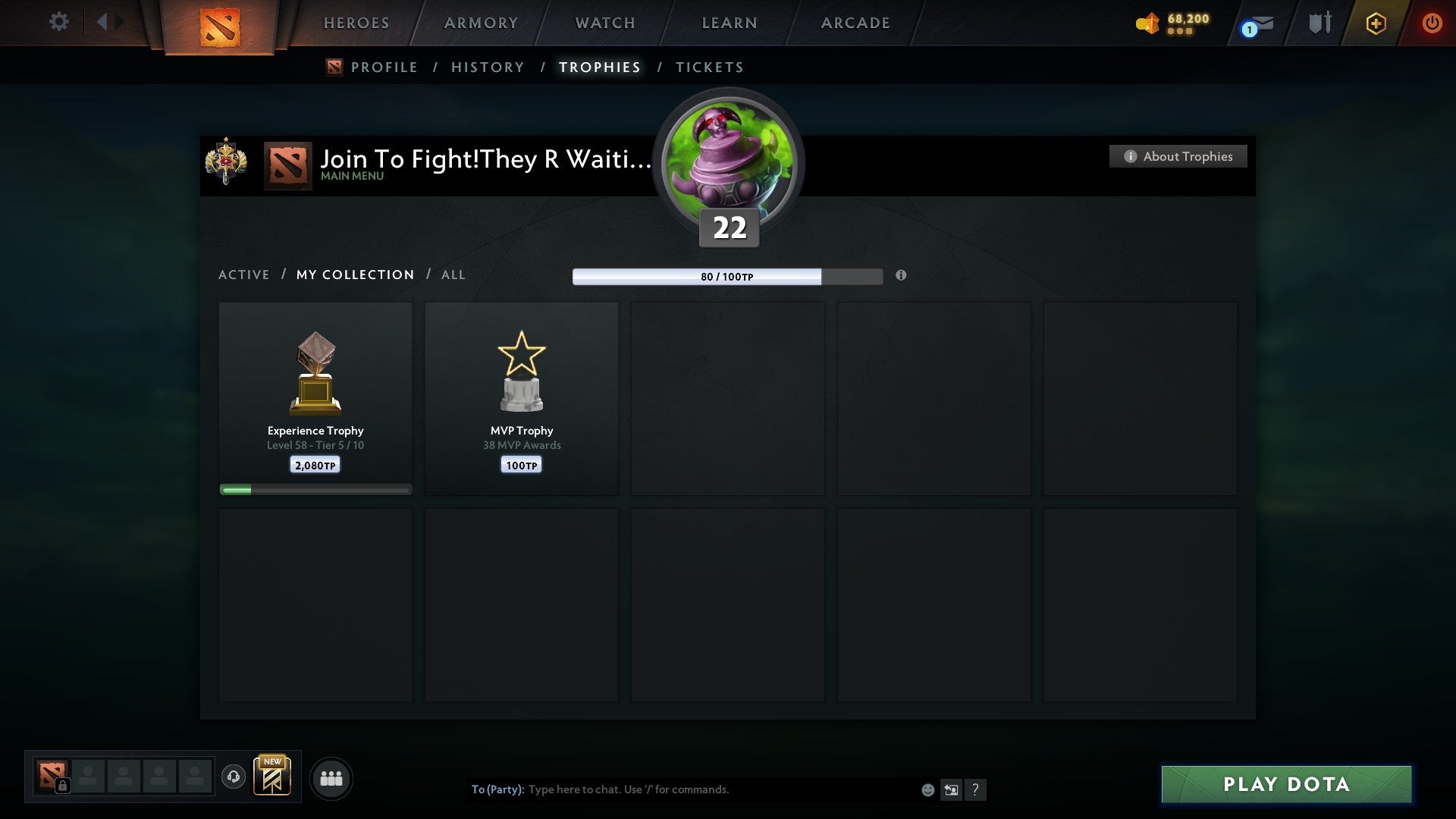 Legend I | MMR: 3175 - Behavior: 7632 - Communication: 7225