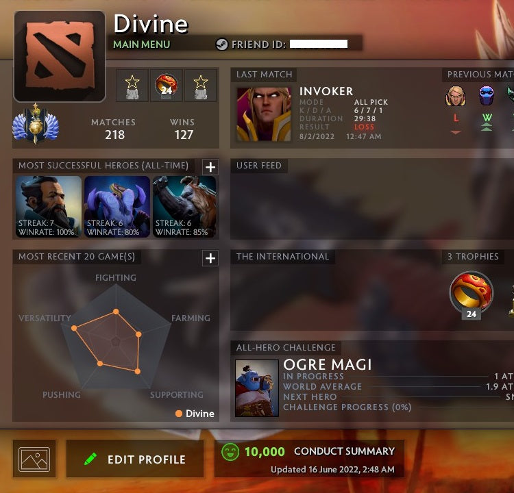 Divine I | MMR: 4600 - Behavior: 10000