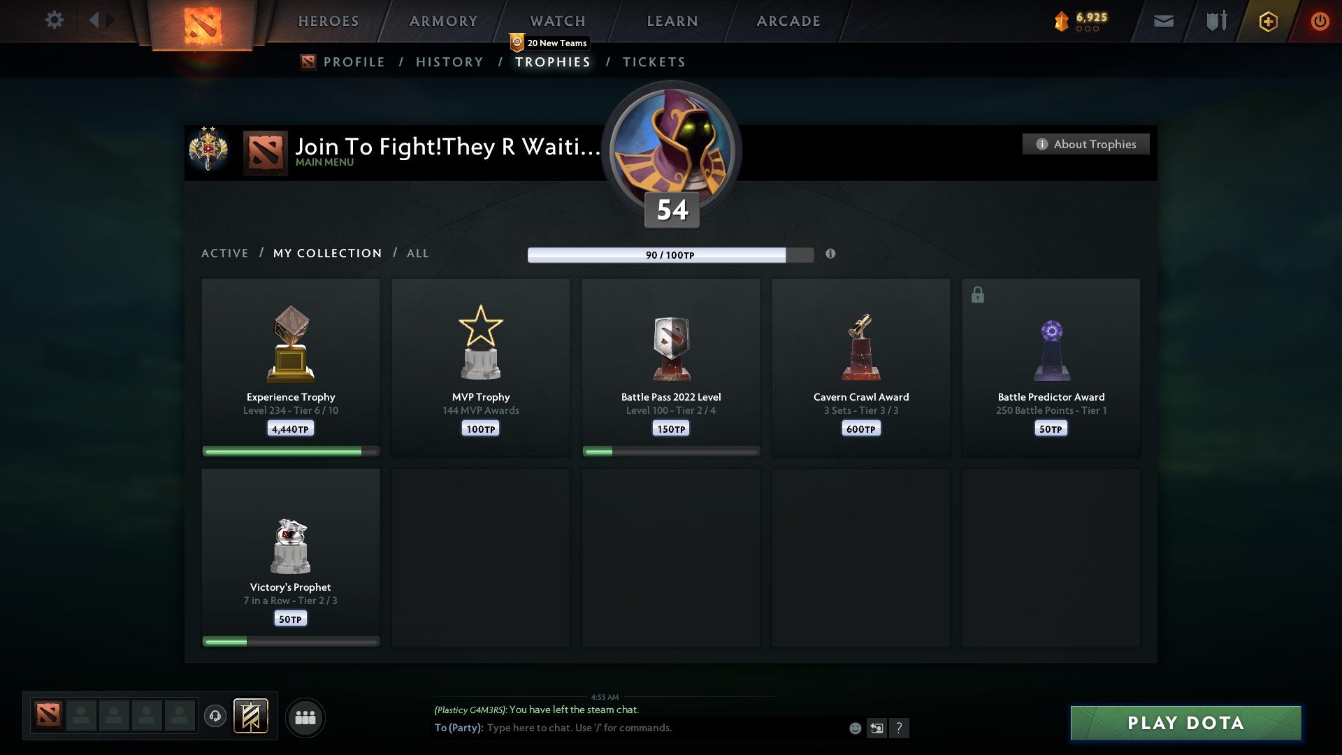 Legend II | MMR: 3234 - Behavior: 10752 - Communication: 10752
