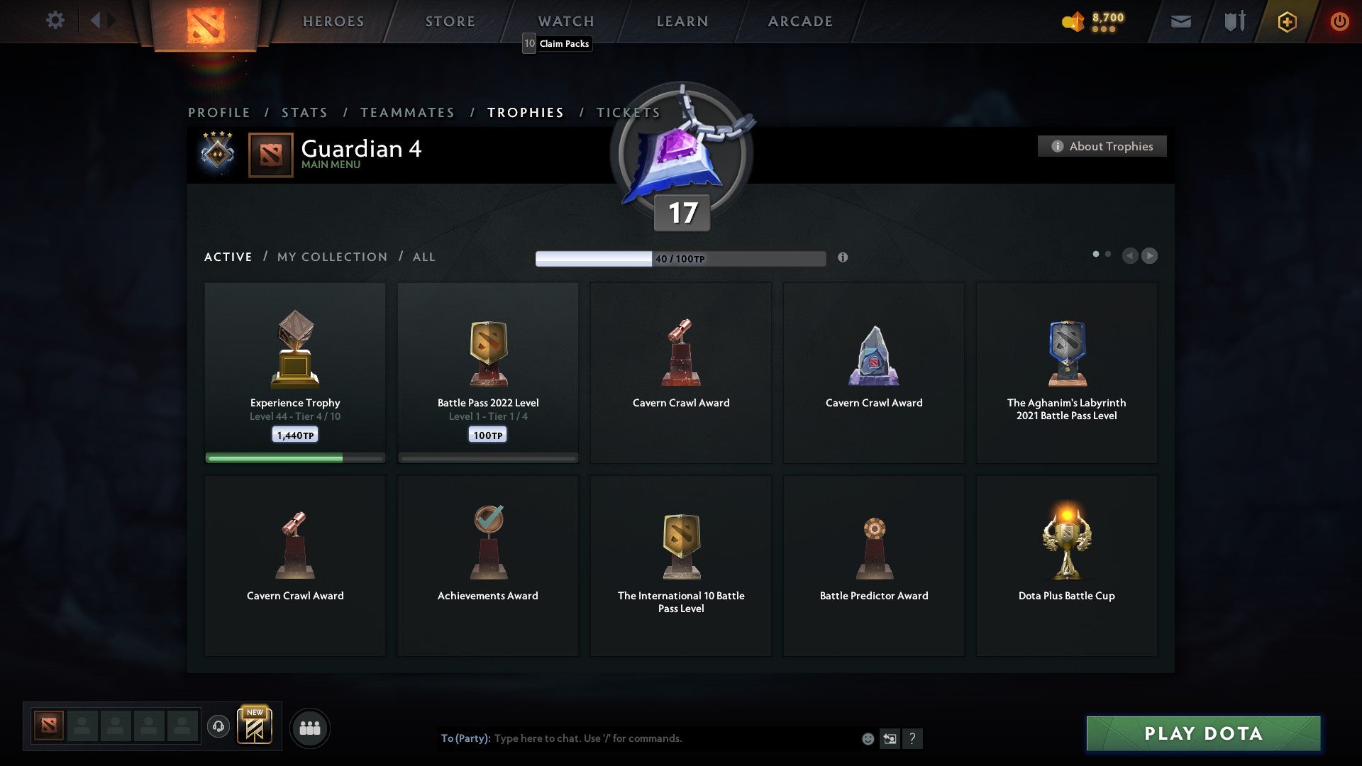 Gardien IV | MMR : 1340 - Comportement : 5242