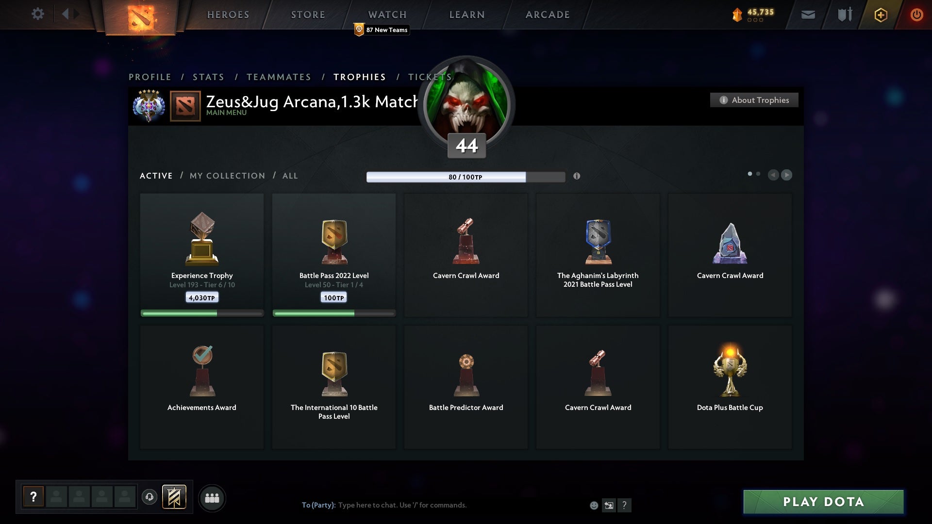 Ancient V | MMR: 4400 - Behavior: 9847