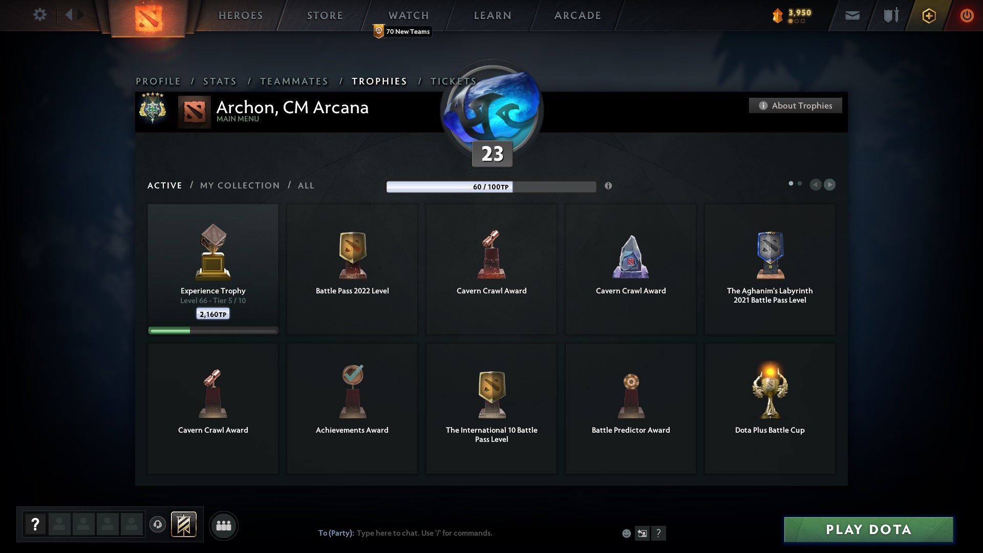 Archon V | MMR: 2832 - Behavior: 10000