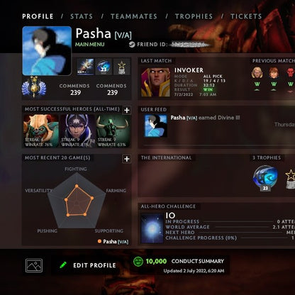 Divine II | MMR: 5020 - Behavior: 10000