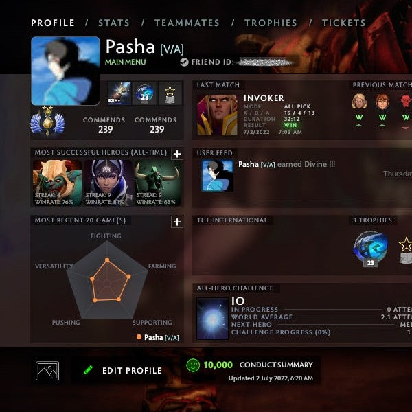 Divine II | MMR: 5020 - Behavior: 10000