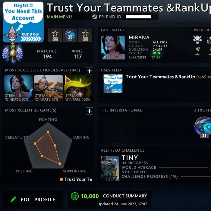 Divine I | MMR: 4750 - Behavior: 10000