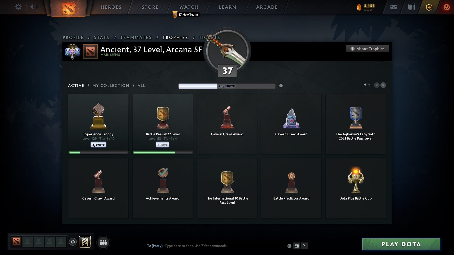 Ancient II | MMR: 3980 - Behavior: 9840