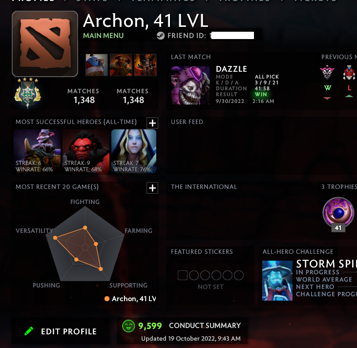 Archonte IV | MMR : 2770 - Comportement : 9599 