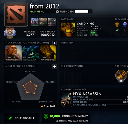 Immortel | MMR : 5640 - Comportement : 10000 