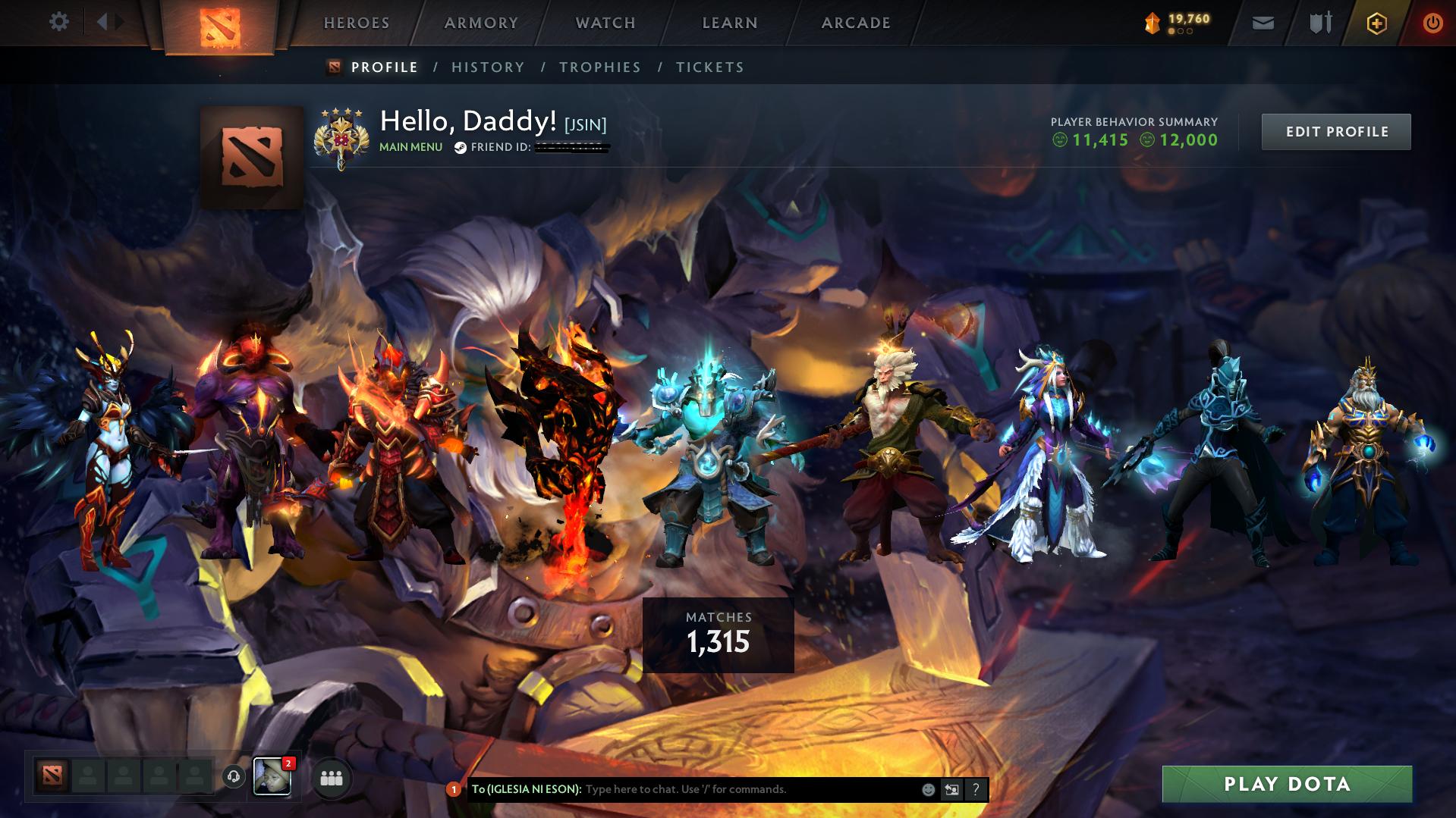 Legend IV | MMR: 3533 - Behavior: 12000 - Communication: 11415