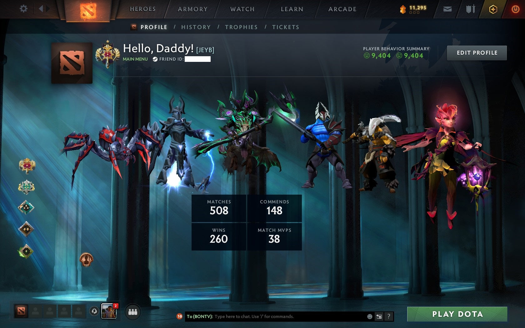 Legend I | MMR: 3020 - Behavior: 9404 - Communication: 9404