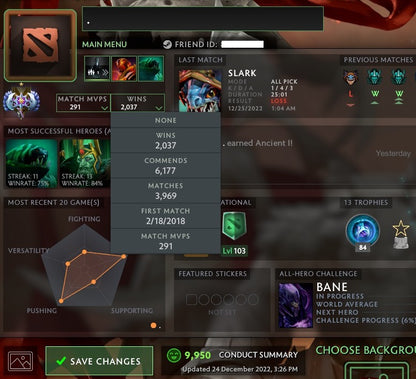 Ancient I | MMR: 3920 - Behavior: 9950