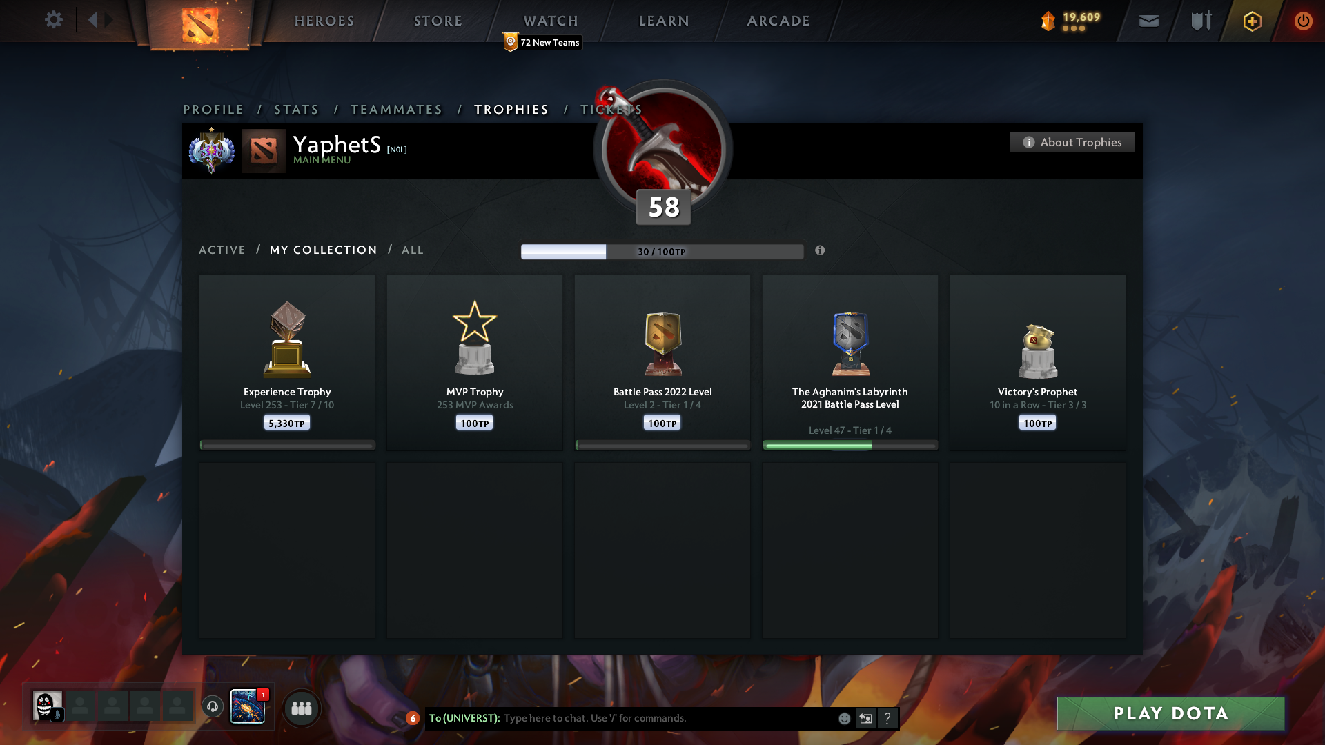 Ancient I | MMR: 3760 - Behavior: 9895