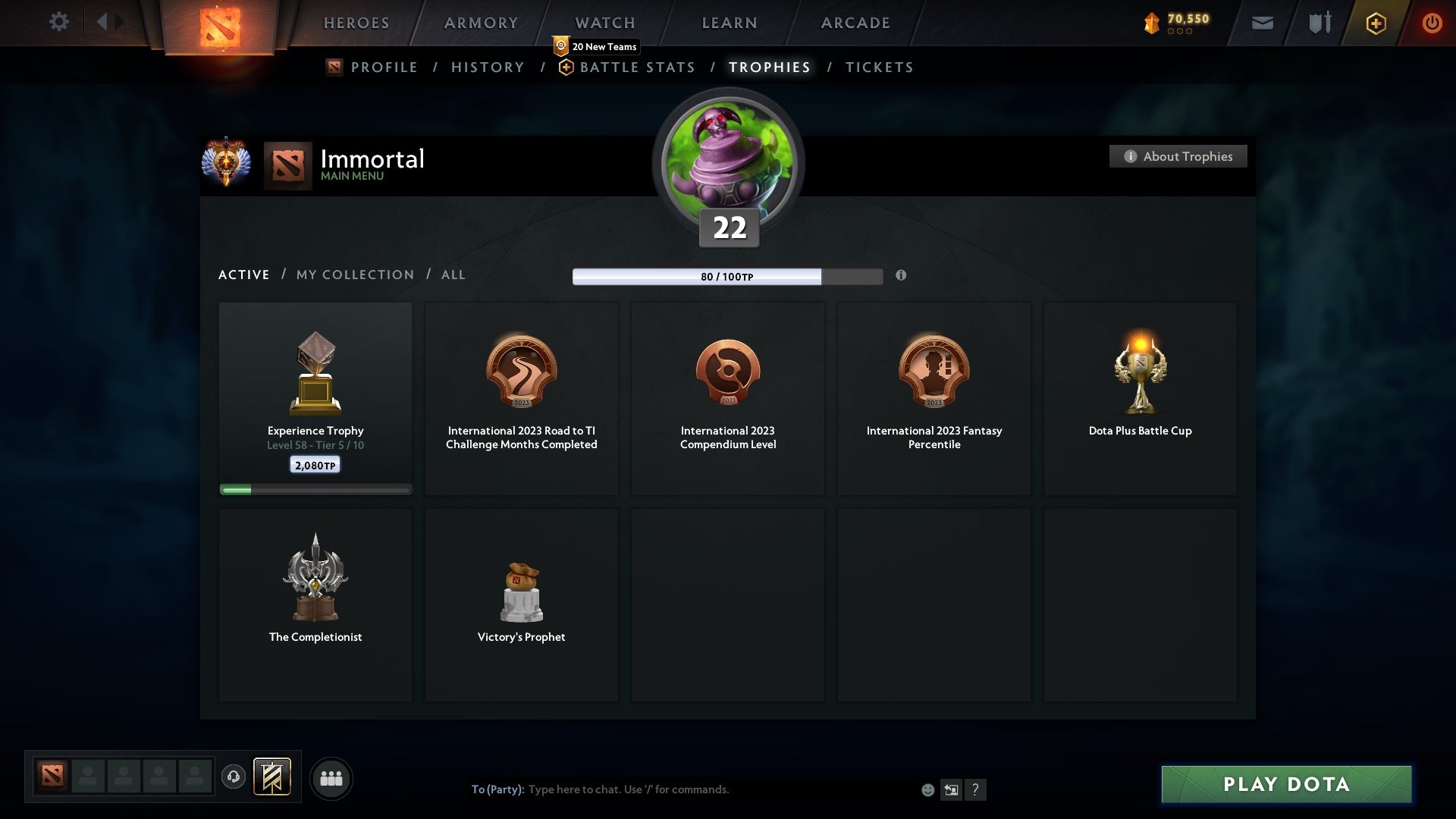 Immortal | MMR: 7054 - Behavior: 10000 - Communication: 10000