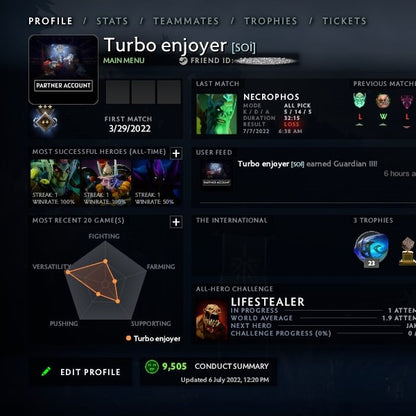 Guardian III | MMR: 1160 - Behavior: 9505