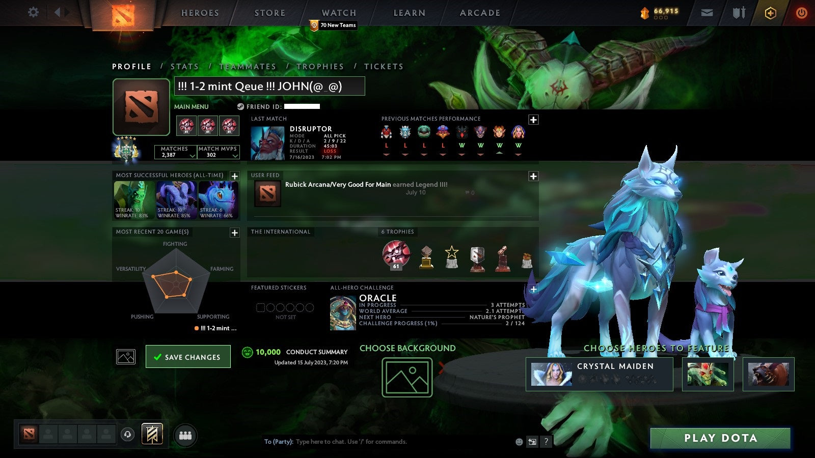 Archon V | MMR: 2919 - Behavior: 10000 – VikingDOTA