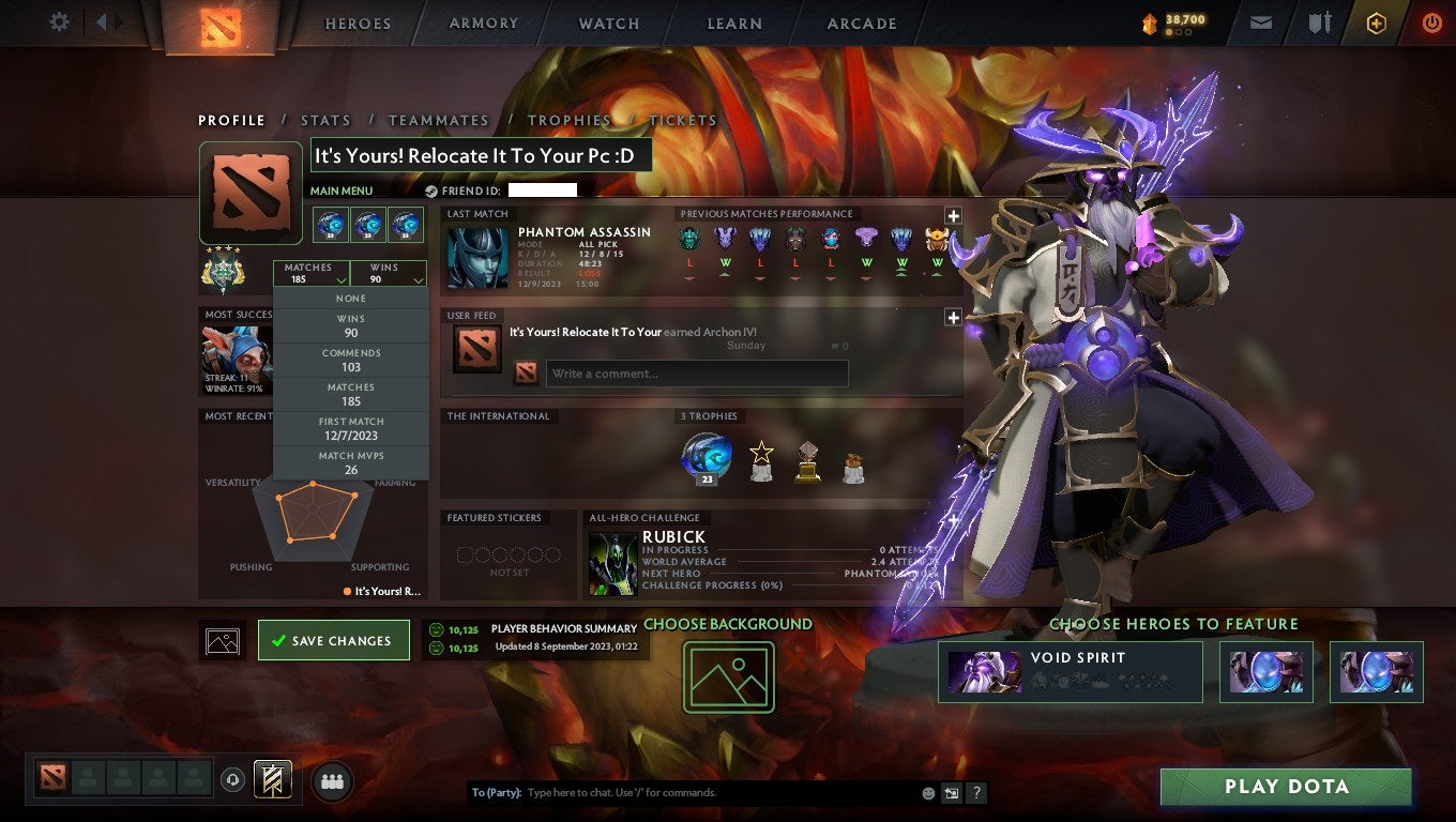 Archon IV | MMR: 2658 - Behavior: 10125 - Communication: 10125