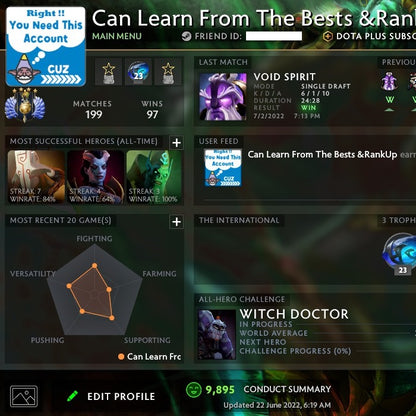 Divine IV | MMR: 5080 - Behavior: 9895