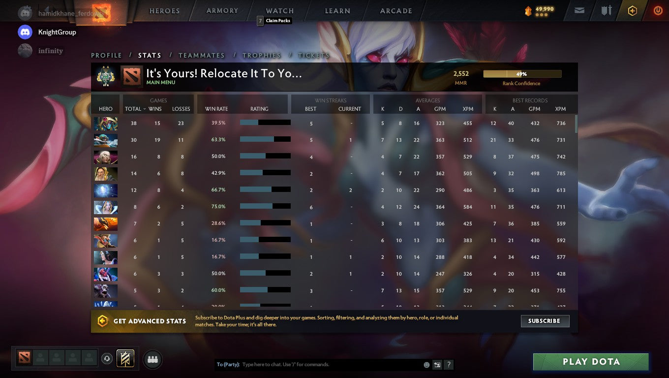 Archon II | MMR: 2552 - Behavior: 10600 - Communication: 10600