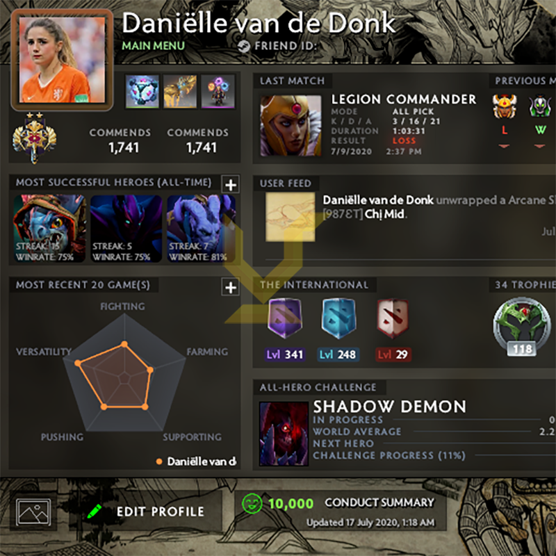Legend II | MMR: 3110 - Behavior: 10000