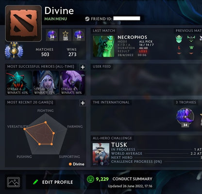 Divin III | MMR : 4840 - Comportement : 9229 