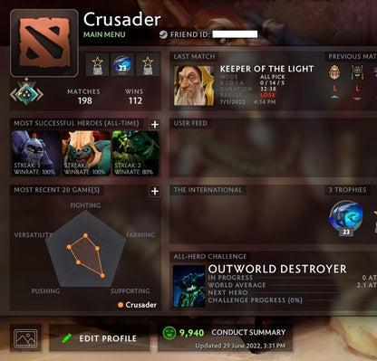 Crusader I | MMR: 1630 - Behavior: 9940