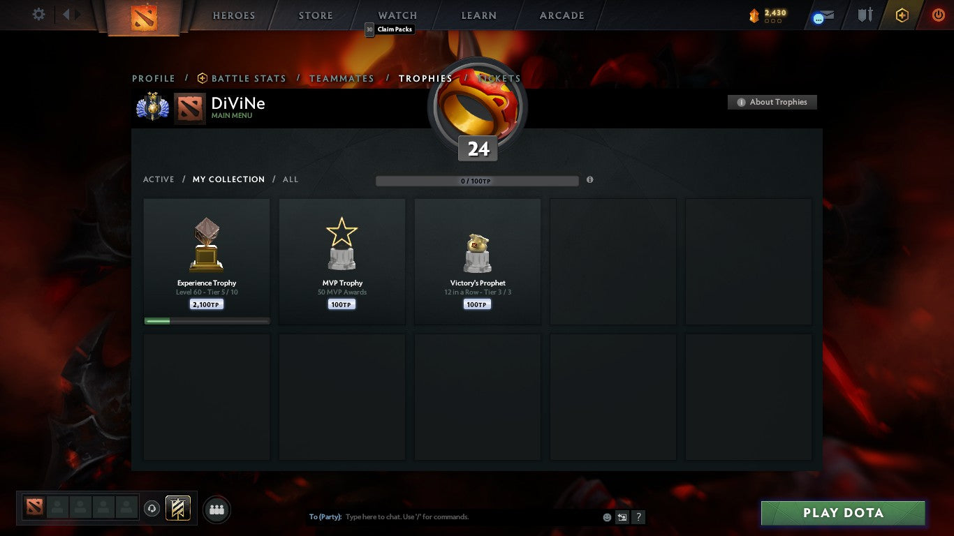 Divine II | MMR: 4760 - Behavior: 10000