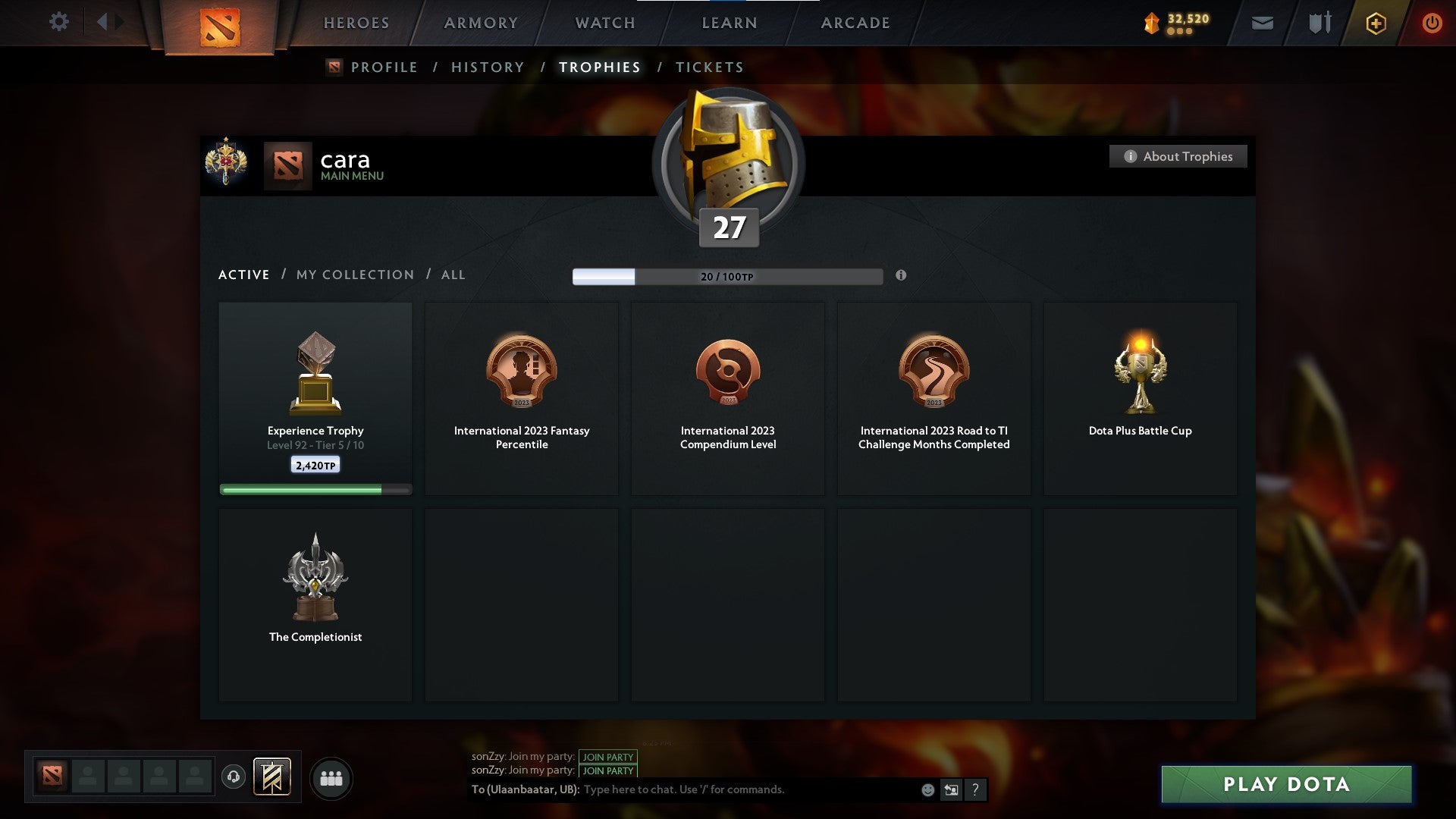 Legend I | MMR: 3159 - Behavior: 9133 - Communication: 9133